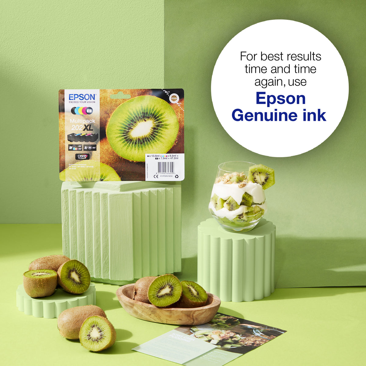 Epson 202 Genuine Cyan Ink Cartridge, 300 Pages, image 2