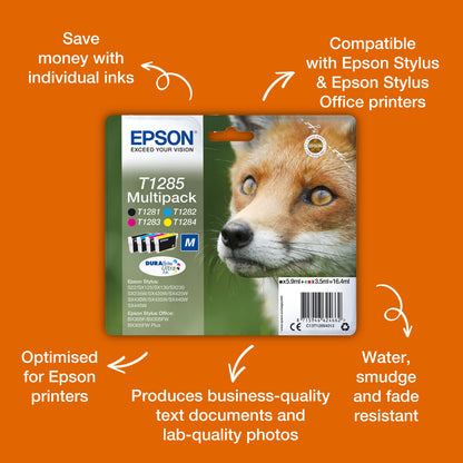 Epson T1282 Genuine Cyan Ink Cartridge, 260 Pages, image 4