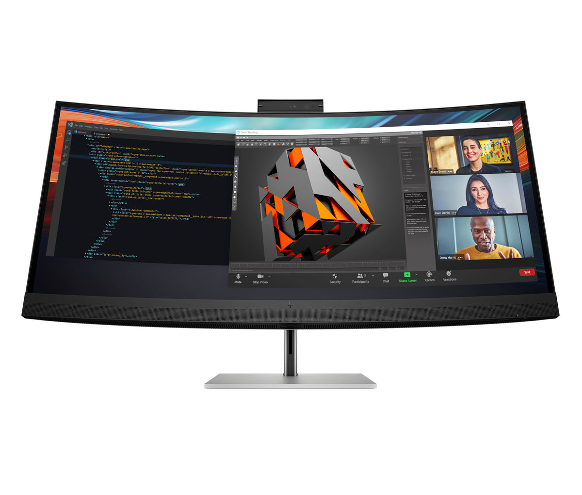 HP Series 7 Pro 39.7 inch 5K2K Conferencing Monitor-740pm 39.7" 5120x2160 IPS Monitor, 8Y2R2AA#ABU