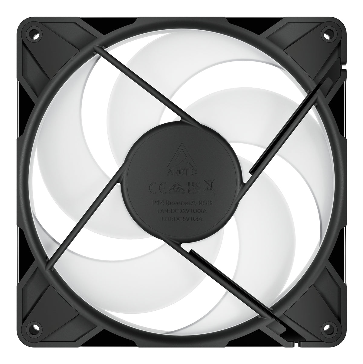 Arctic Freezer P14 Pro Reverse A-RGB - 140 mm A-RGB PWM Fan with Cable Splitter, image 4
