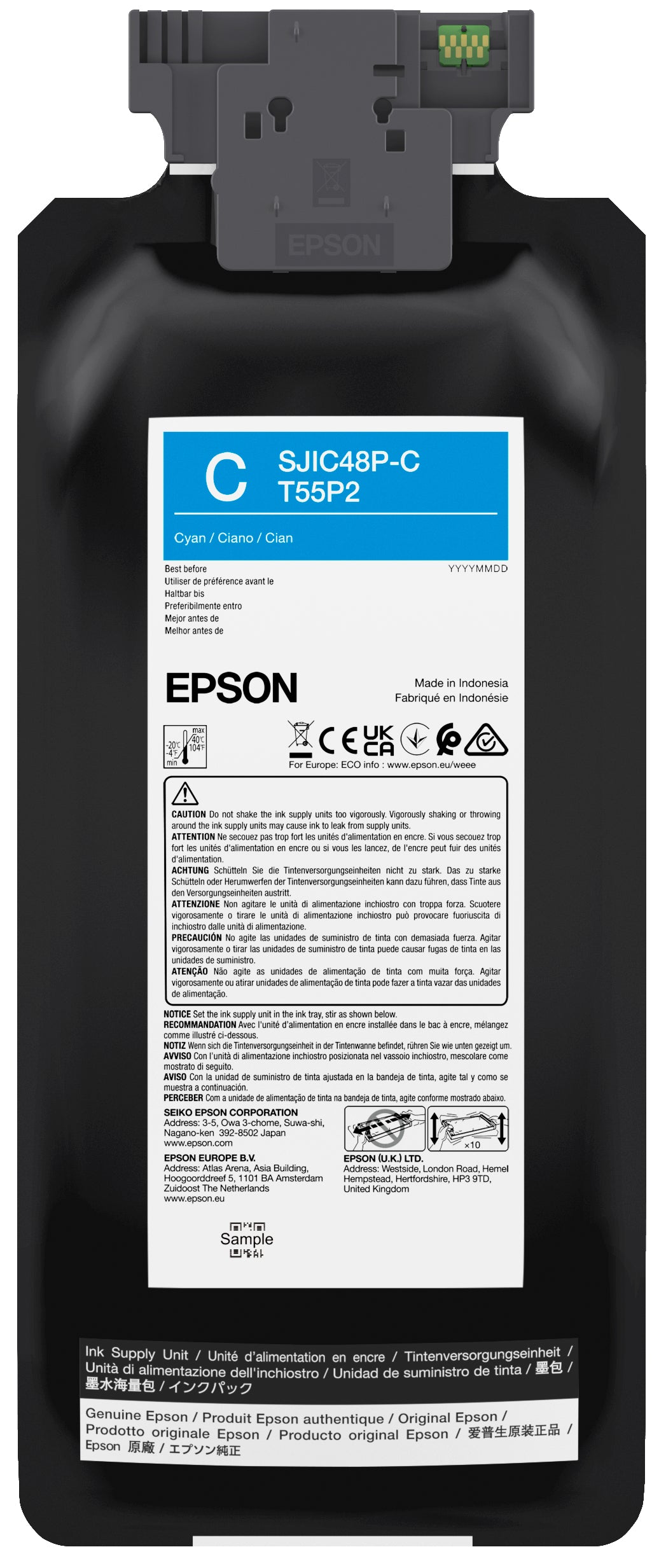 Epson SJIC48P Genuine Cyan Ink Cartridge