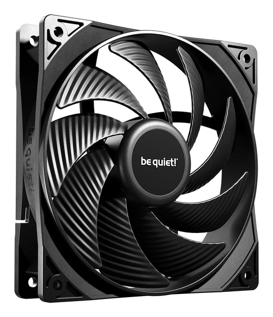 Be Quiet! BL140 Pure Wings 3 PWM High Speed 120mm Case Fans (3 Pack), Rifle Bearing, 2100 RPM, Black