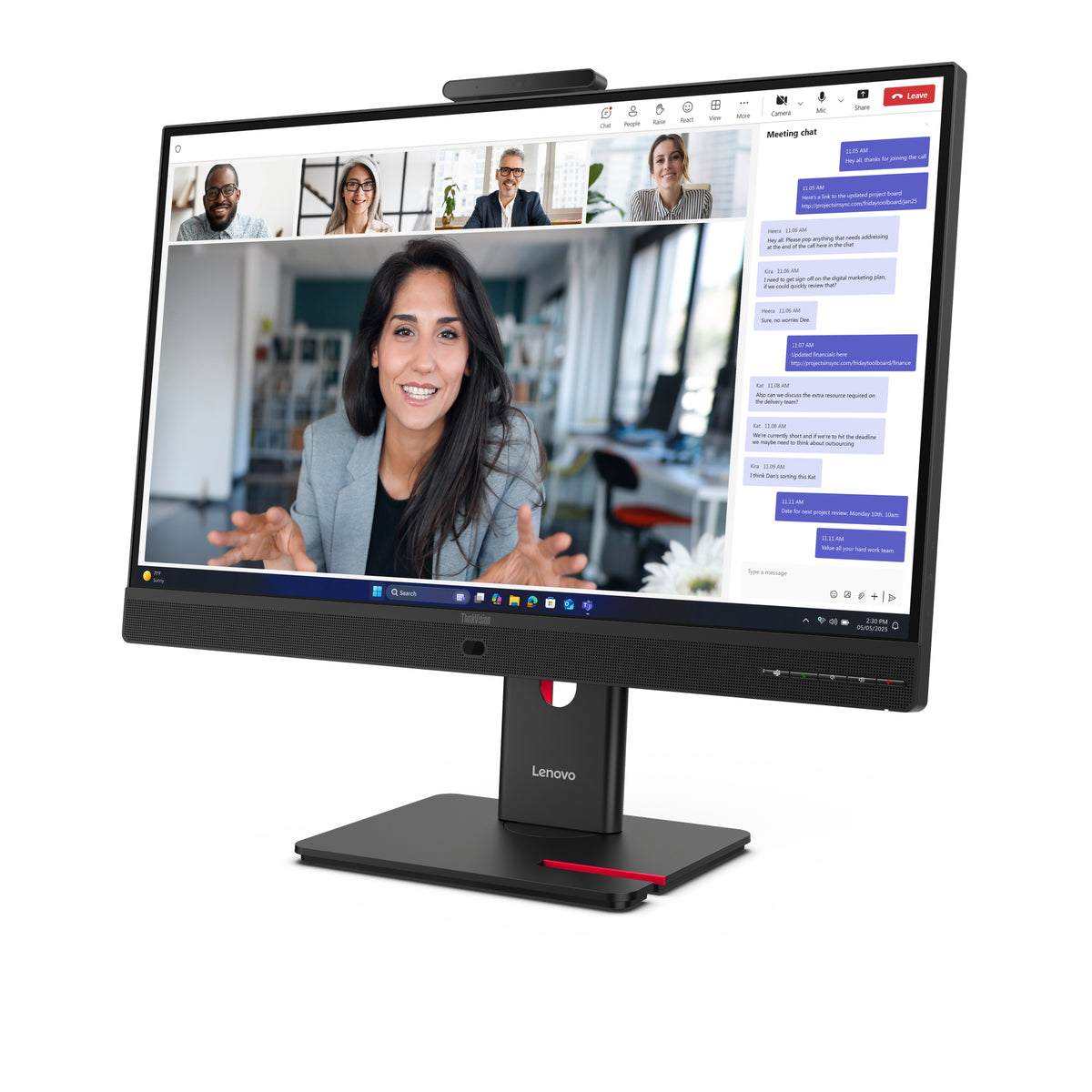 Lenovo ThinkVision T24-4v Monitor 23.8" Full HD IPS Monitor, 120Hz, image 3