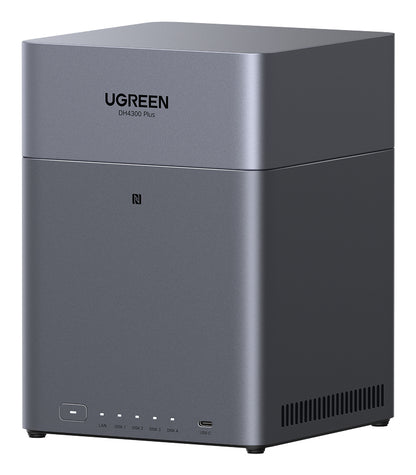 Ugreen DH4300 Plus NAS Mini Tower 8 GB LPPDDR4X UGOS Pro Grey