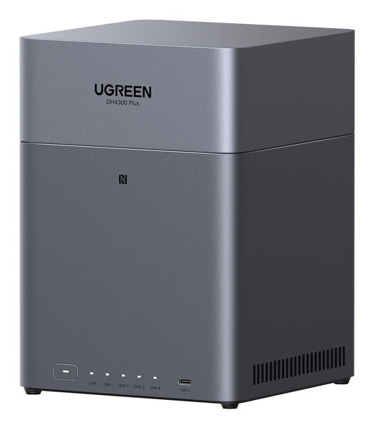 Ugreen DH4300 Plus NAS Mini Tower 8 GB LPPDDR4X UGOS Pro Grey