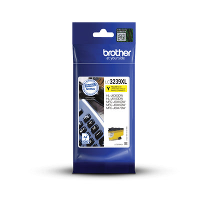 Brother LC-3239XLY Genuine Yellow High-Yield Ink Cartridge, 5,000 Pages