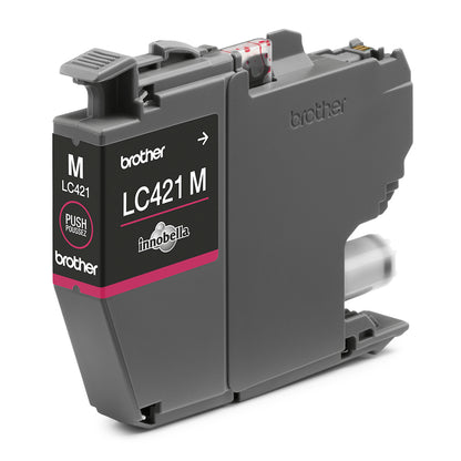 Brother LC-421M Genuine Magenta Ink Cartridge, 200 Pages, image 3