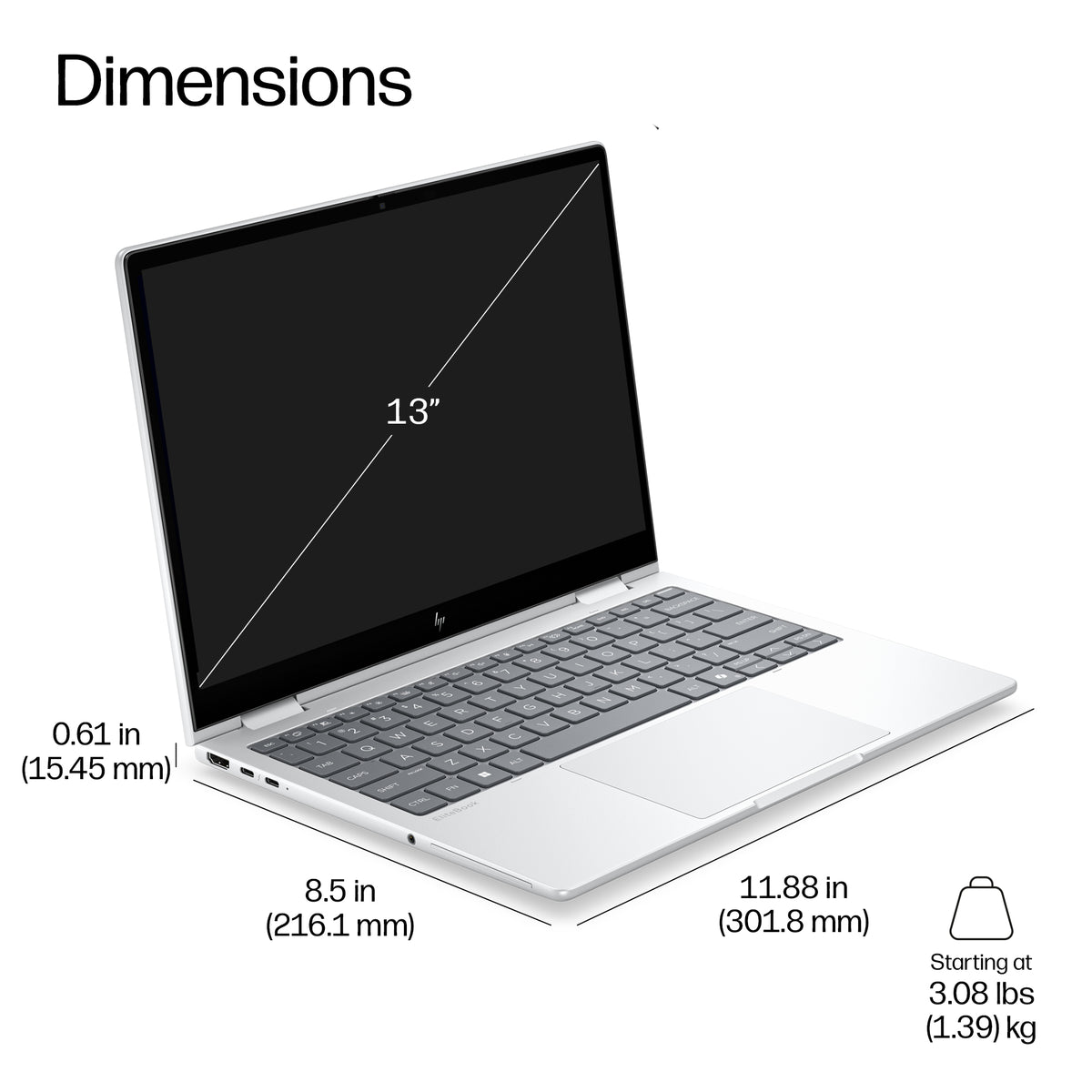 HP EliteBook 8 Flip G2i 13.3" Laptop – Core Ultra 7, 16GB, 512GB SSD, image 5