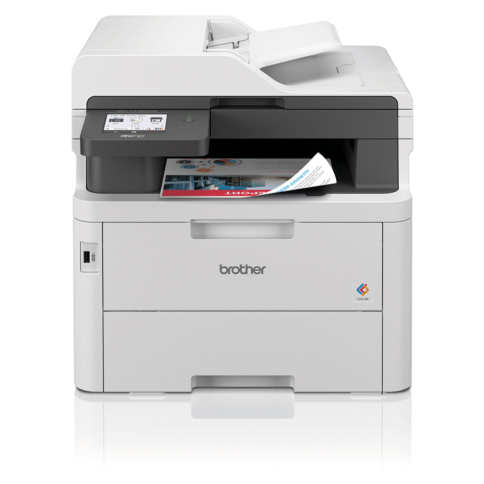 Brother MFC-L3760CDW A4 Colour LED Multifunction Printer, 26ppm, Duplex, Wi-Fi
