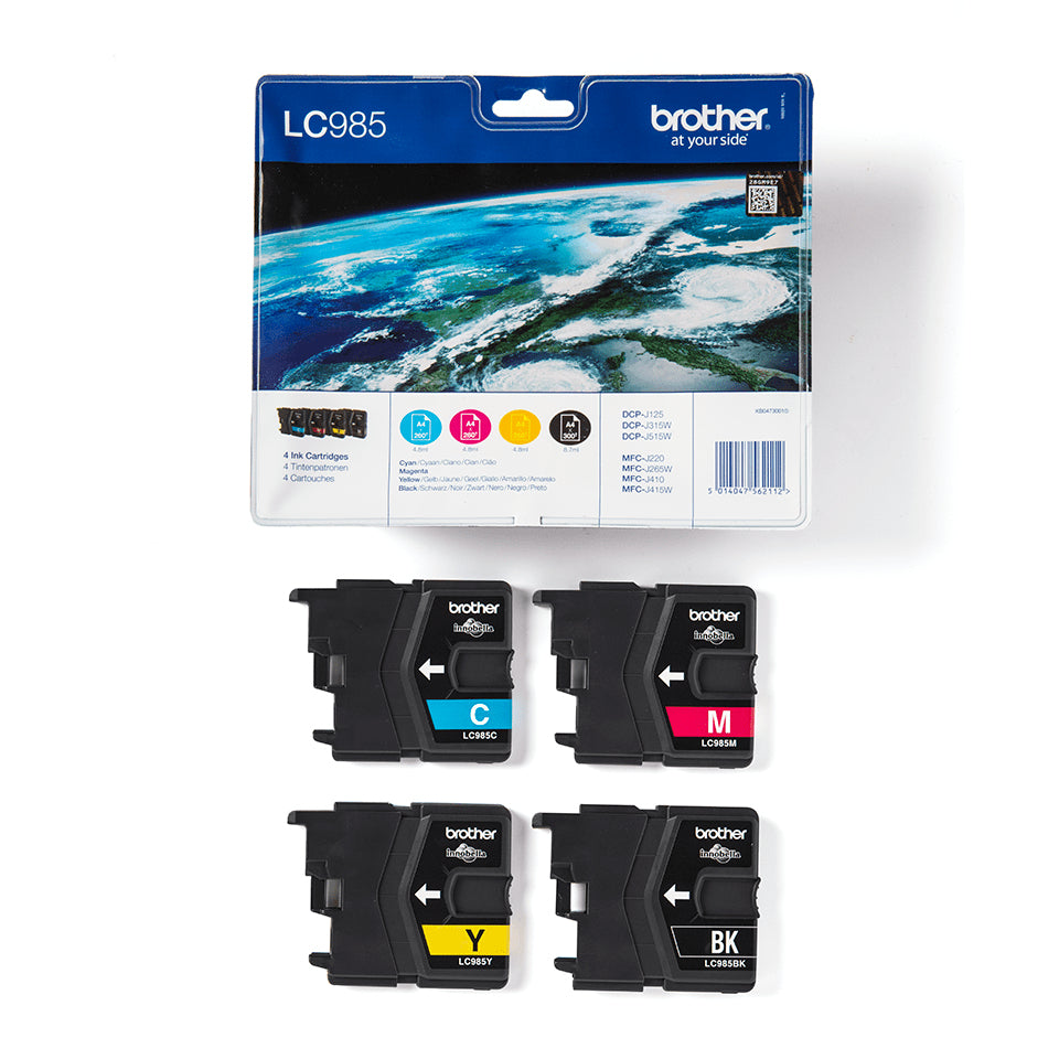 Brother LC-985 Genuine 4-Colour Ink Multipack, 300 Pages, image 4