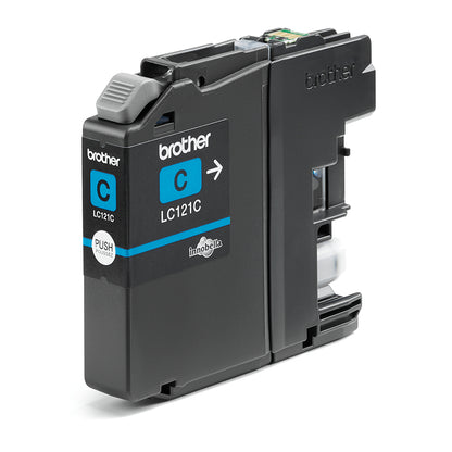 Brother LC-121C Genuine Cyan Ink Cartridge, 300 Pages, image 4