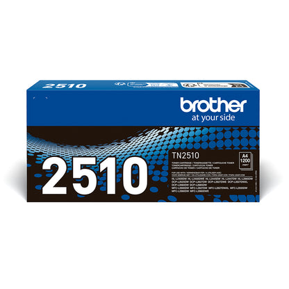Brother TN-2510 Genuine Black Toner Cartridge, 1,200 Pages