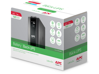 APC Back-UPS Pro BR1300MI 1300VA/780W Line-Interactive UPS, 8 IEC C13, Tower, image 6