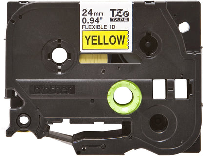Brother TZe-FX651 Black on Yellow Label Tape, 24mm x 8m, image 2