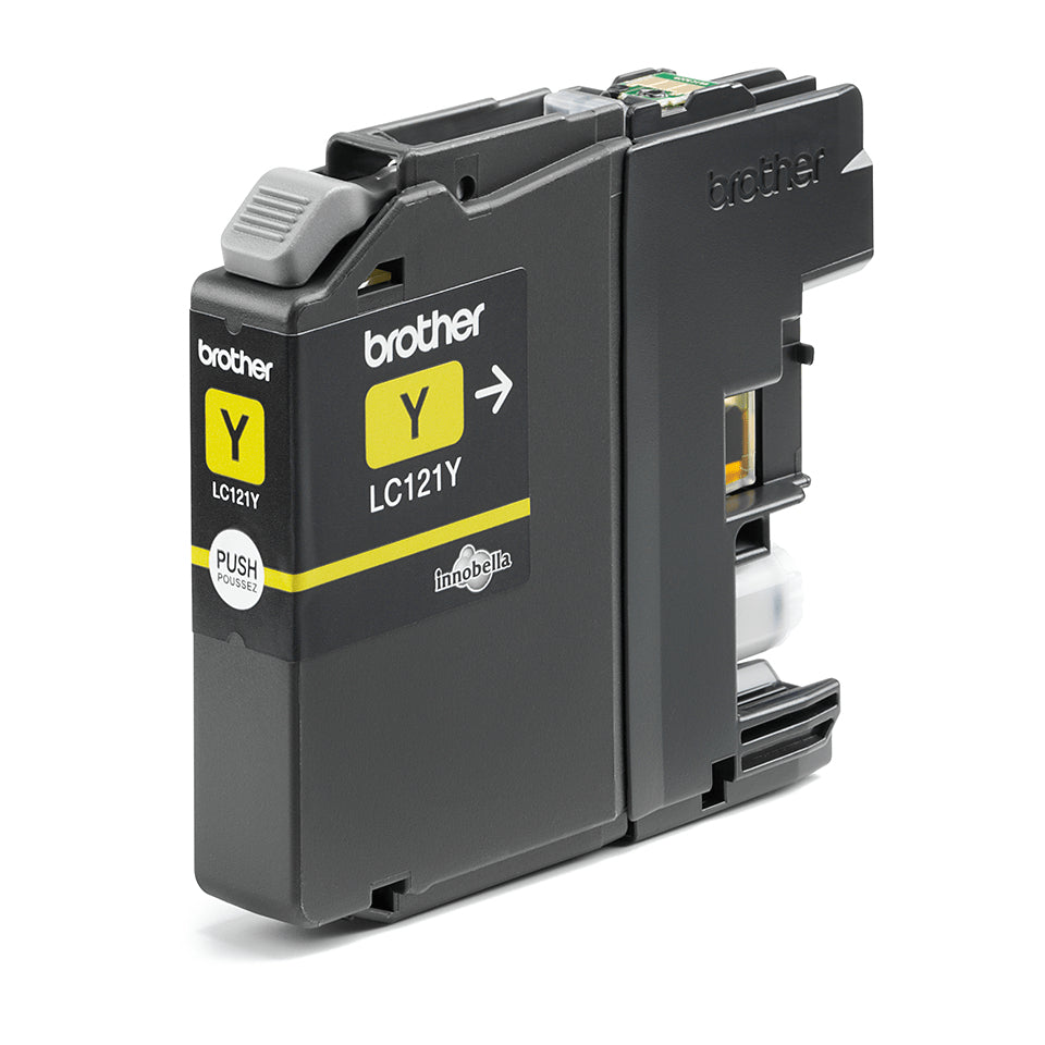 Brother LC-121Y Genuine Yellow Ink Cartridge, image 2