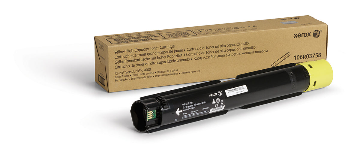 Xerox C7000 Genuine Yellow High-Yield Toner Cartridge, 10,100 Pages