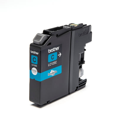 Brother LC-123C Genuine Cyan Ink Cartridge, 600 Pages, image 4