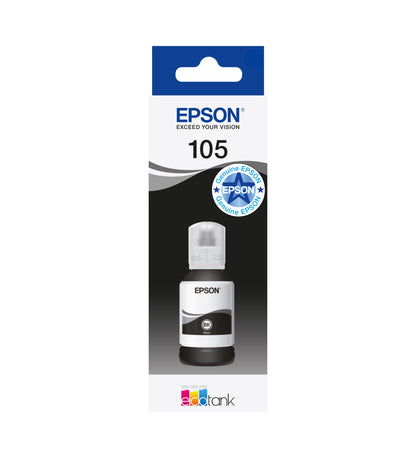 Epson 105 Genuine Black Ink Bottle, image 2