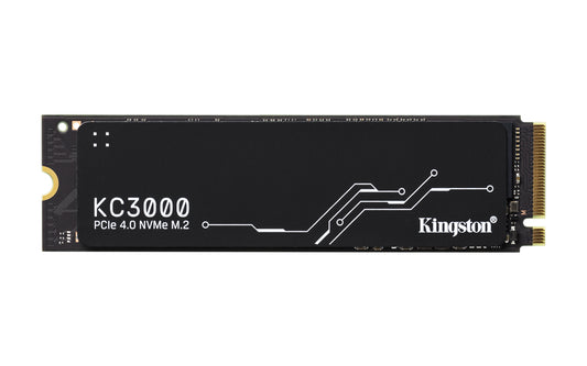 Kingston 512GB KC3000 M.2 NVMe Gen4 SSD, M.2 2280, PCIe4, 3D TLC NAND, R/W 7000/3900 MB/s, 450K/900K IOPS, Aluminium Heatspreader