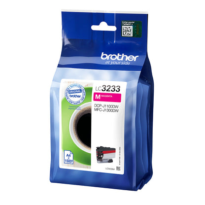 Brother LC-3233M Genuine Magenta Ink Cartridge, 1,500 Pages, image 2