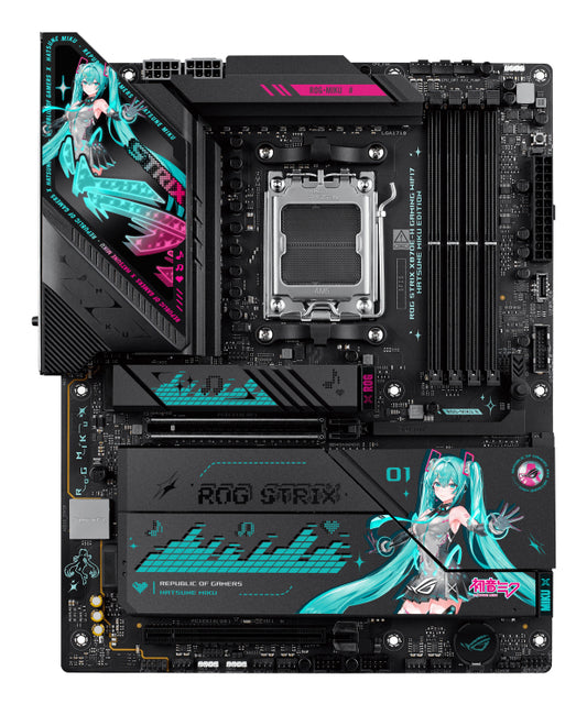 ASUS ROG STRIX X870E-H GAMING WIFI7 HATSUNE MIKU EDITION AMD X870E Socket AM5 ATX