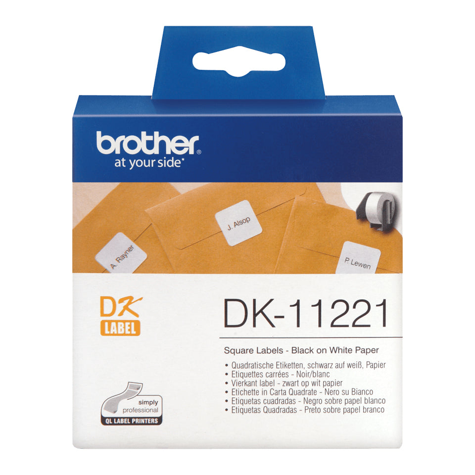 Brother DK-11221 Square Paper Label, 1000 per Roll, image 3