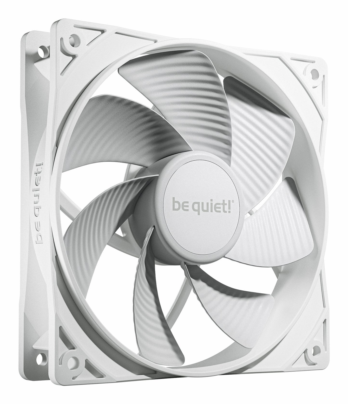 Be Quiet! BL136 Pure Wings 3 120mm PWM Reverse Blade Case Fans (3 Pack), Rifle Bearing, 1500 RPM, White
