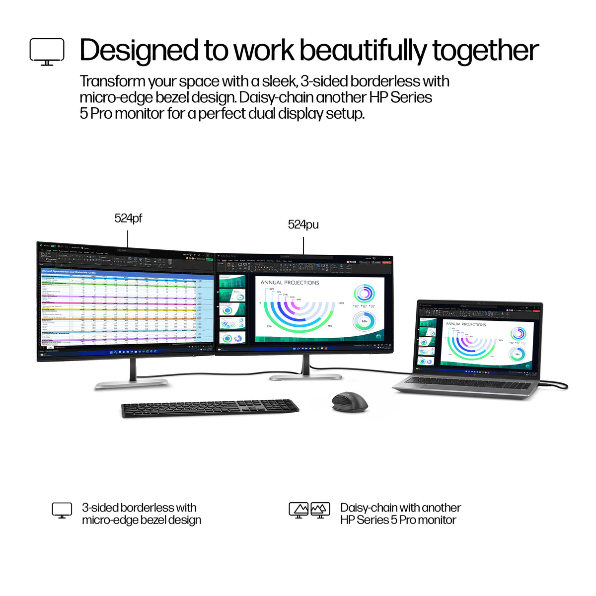 HP Series 5 Pro 23.8 inch FHD USB-C Monitor - 524pu 23.8" Full HD IPS Monitor, 100Hz, image 6