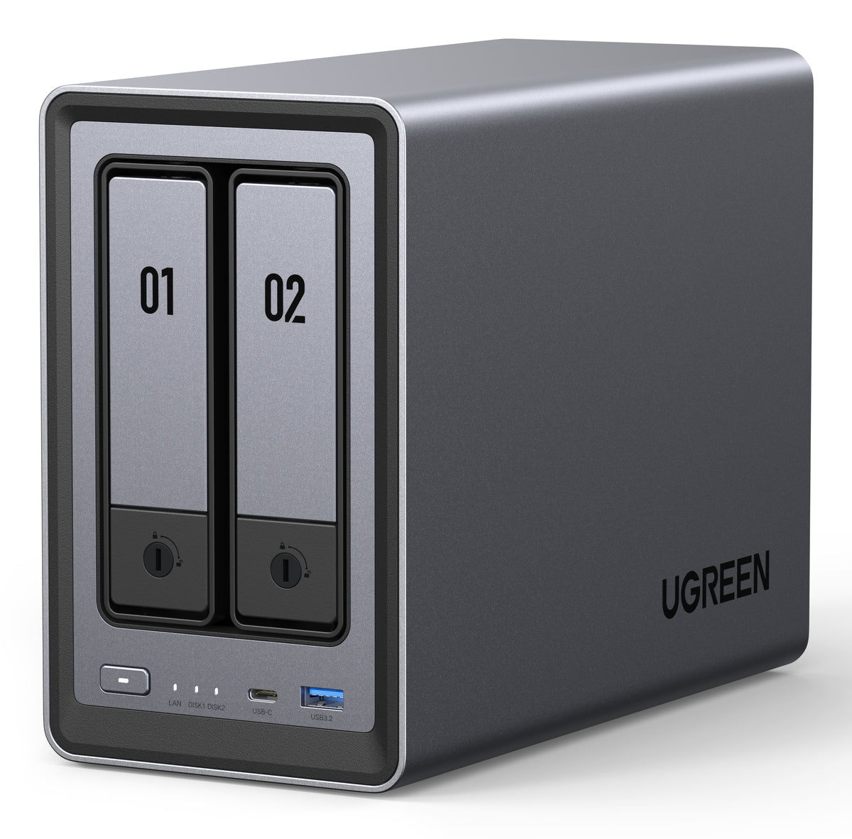 Ugreen NASync DXP2800 NAS Desktop Intel N N100 8 GB DDR5 0 TB UGOS Pro Aluminium, image 3