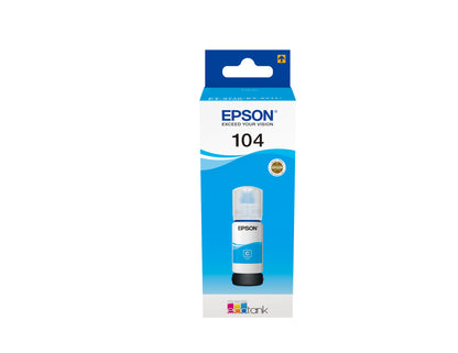 Epson 104 Genuine Cyan Ink Bottle