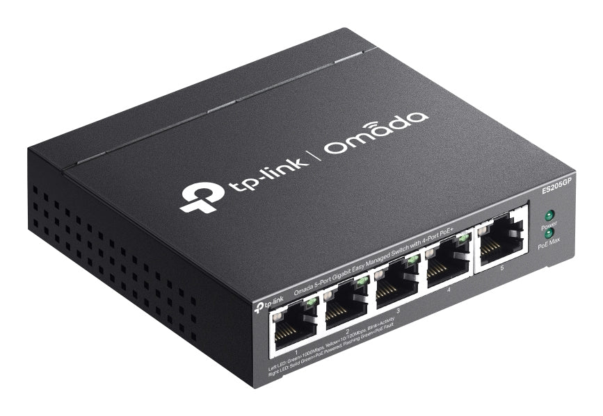 TP-Link Omada 5-Port Gigabit Easy Managed Switch with 4-Port PoE+, image 2