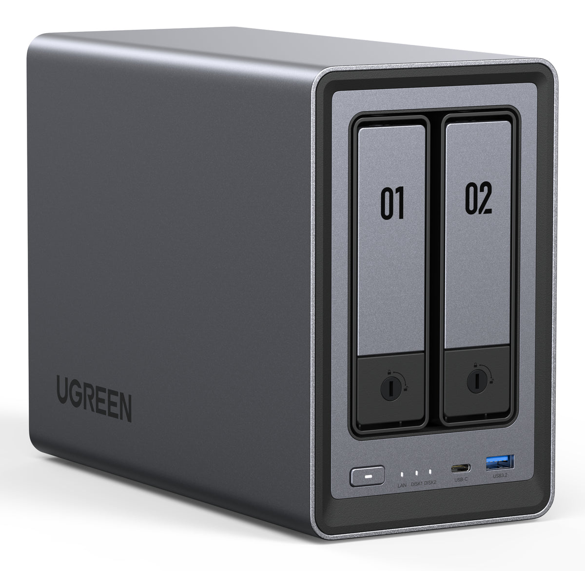 Ugreen NASync DXP2800 NAS Desktop Intel N N100 8 GB DDR5 0 TB UGOS Pro Aluminium