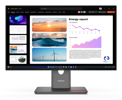 Lenovo ThinkVision P24Q-40 Monitor 23.8" QHD IPS Monitor, 120Hz, image 2