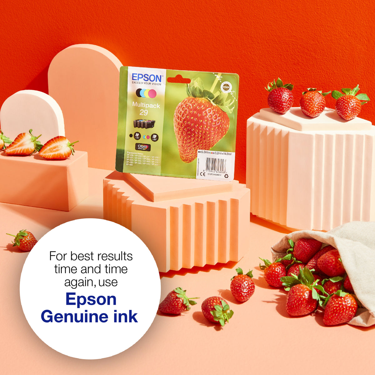 Epson 29 Genuine Magenta Ink Cartridge, 180 Pages, image 5