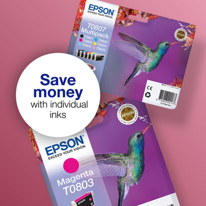 Epson T0805 Genuine Cyan Ink Cartridge, image 6