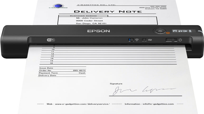 Epson WorkForce ES-60W Handheld scanner 600 x 600 DPI A4 Black