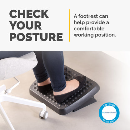 Fellowes Foot Rest Under Desk - Standard Foot Support Ergonomic Foot Rest with Textured, image 2