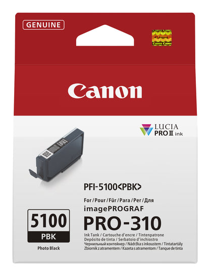 Canon PFI-5100 Genuine Photo Black Ink Cartridge