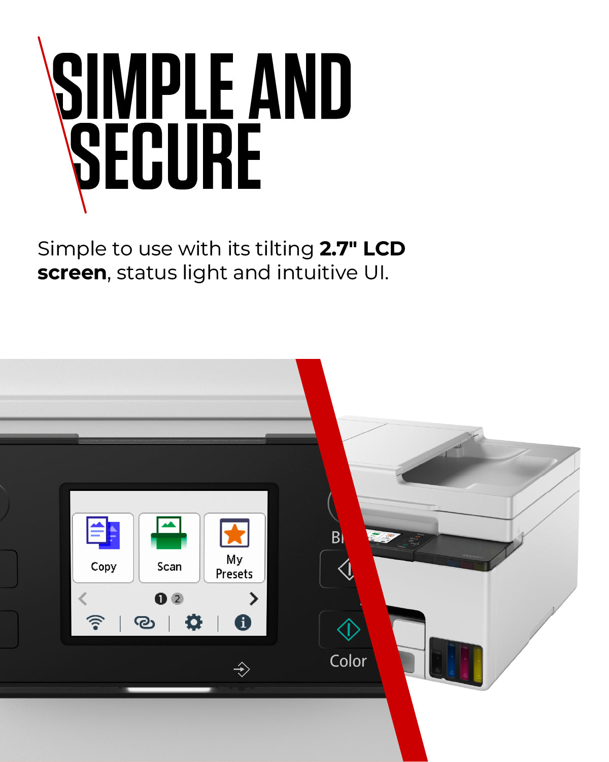 Canon MAXIFY GX2050 A4 Colour Inkjet Multifunction Printer, 9ppm, Duplex, Wi-Fi, image 4
