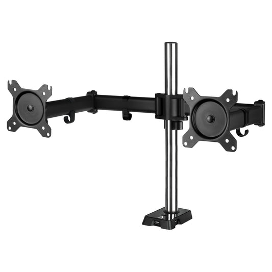 ARCTIC Z2 (Gen 3) Dual Monitor Arm with 4-Port USB 2.0 Hub, Up to 34" Monitors / 29" Ultrawide, 180Â° Swivel, 360Â° Rotation