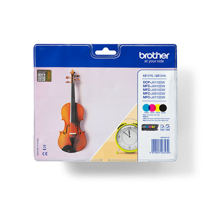 Brother LC-127XL Genuine 4-Colour High-Yield Ink Multipack, 1,200 Pages