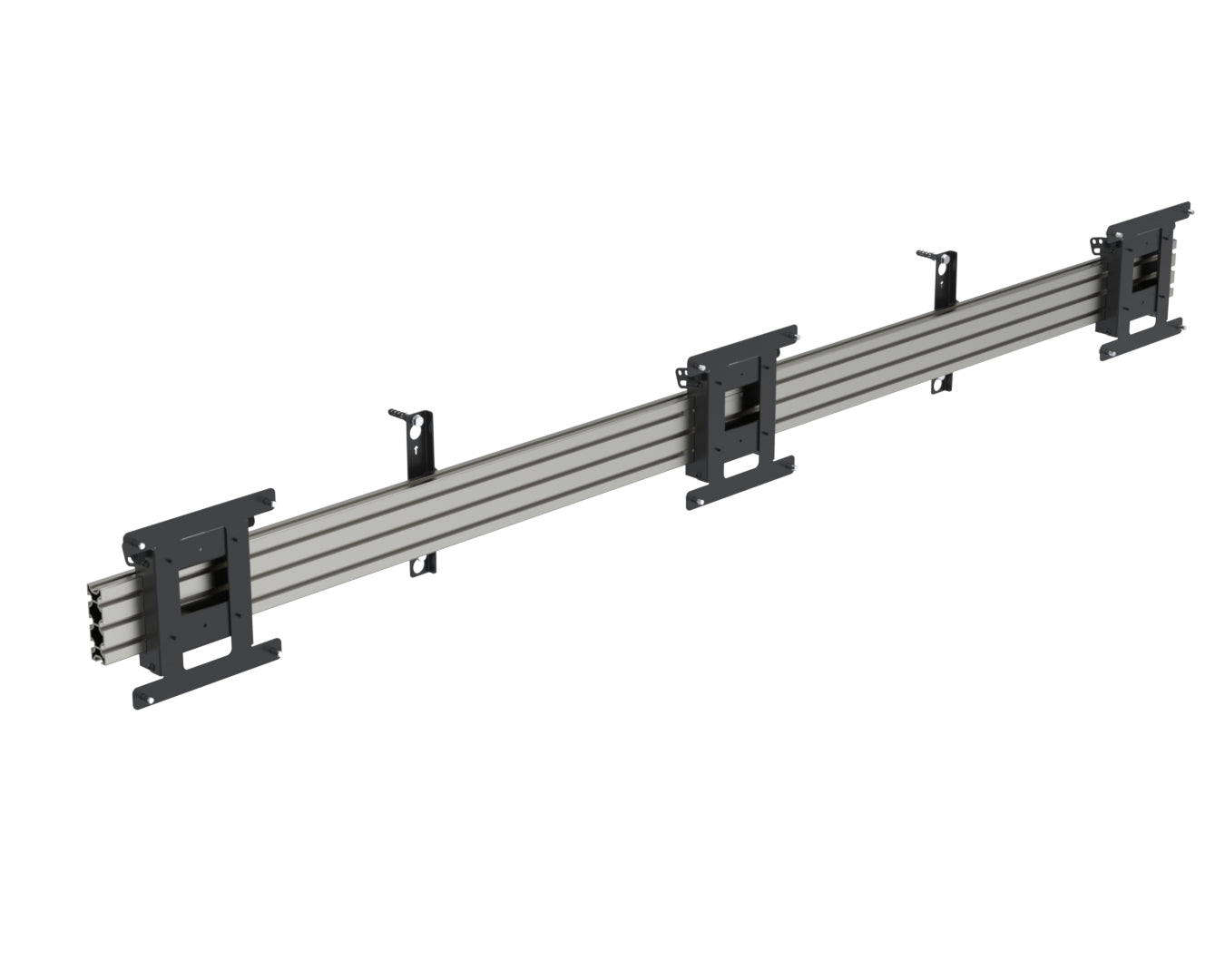 Ergonomic Solutions SpacePole Digital Signage Menu board mount, with tilt, for 3 screens (landscape) up to 43" (VESA 100 and 200)