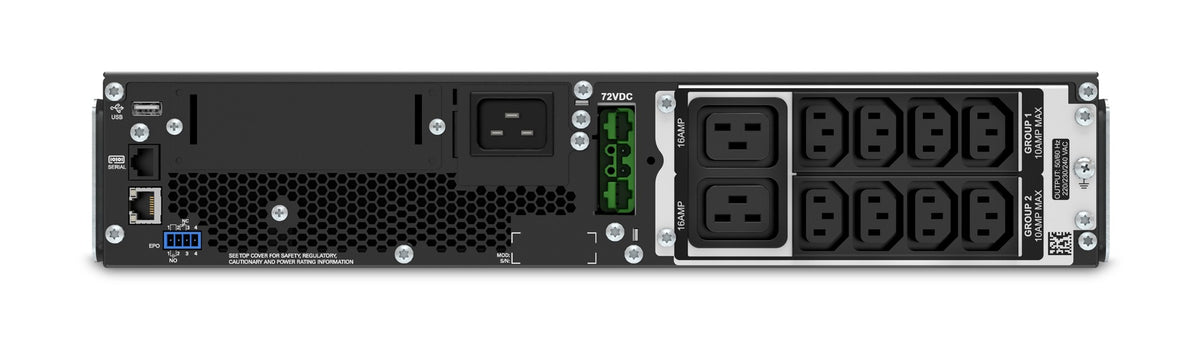 APC Smart-UPS SRT2200RMXLI 2200VA/1980W Online UPS, 10 Outlets, Rackmount, image 2