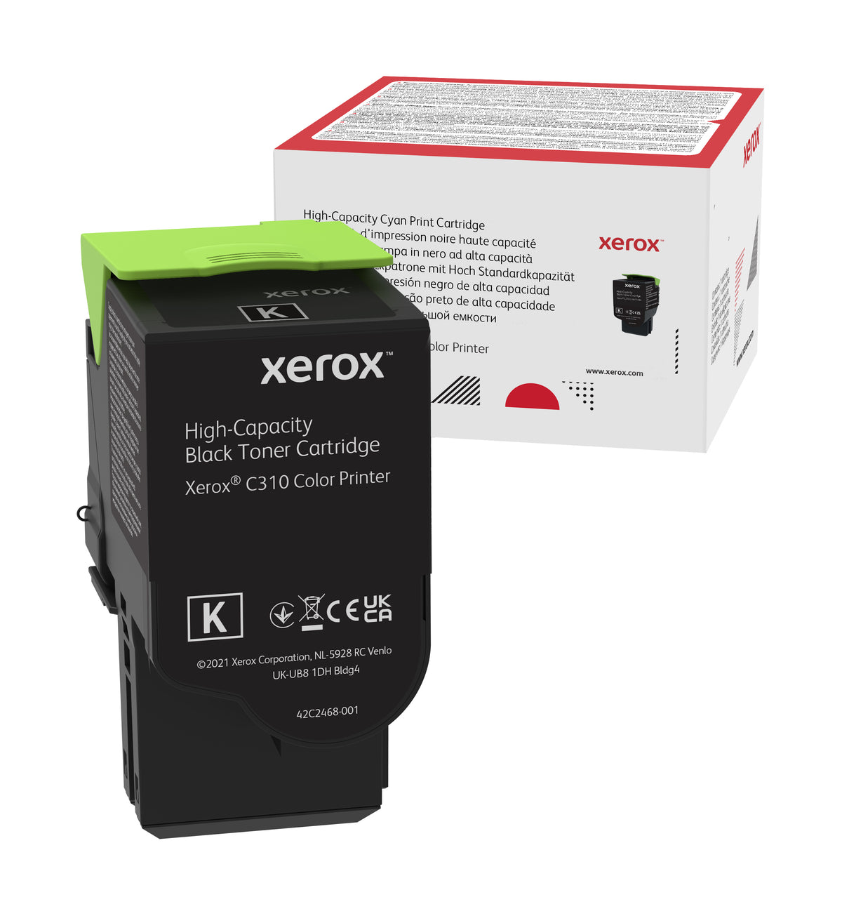 Xerox C310 Genuine Black High-Yield Toner Cartridge, 8,000 Pages