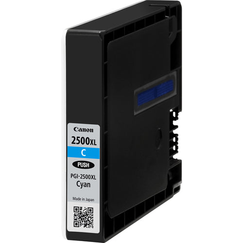 Canon PGI-2500XL Genuine Cyan High-Yield Ink Cartridge, 1,755 Pages
