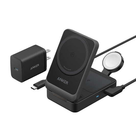 Anker B2557212 mobile device charger Headphones, Mobile phone, Smartwatch Black USB Wireless charging Fast charging Indoor