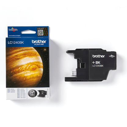 Brother LC-1240BK Genuine Black Ink Cartridge, 600 Pages, image 3