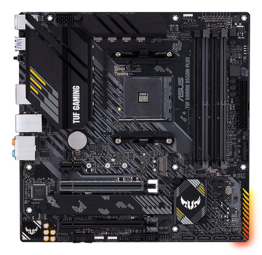 Asus TUF GAMING B550M-PLUS, AMD B550, AM4, Micro ATX, 4 DDR4, HDMI, DP, XFire, 2.5GB LAN, PCIe4, M.2