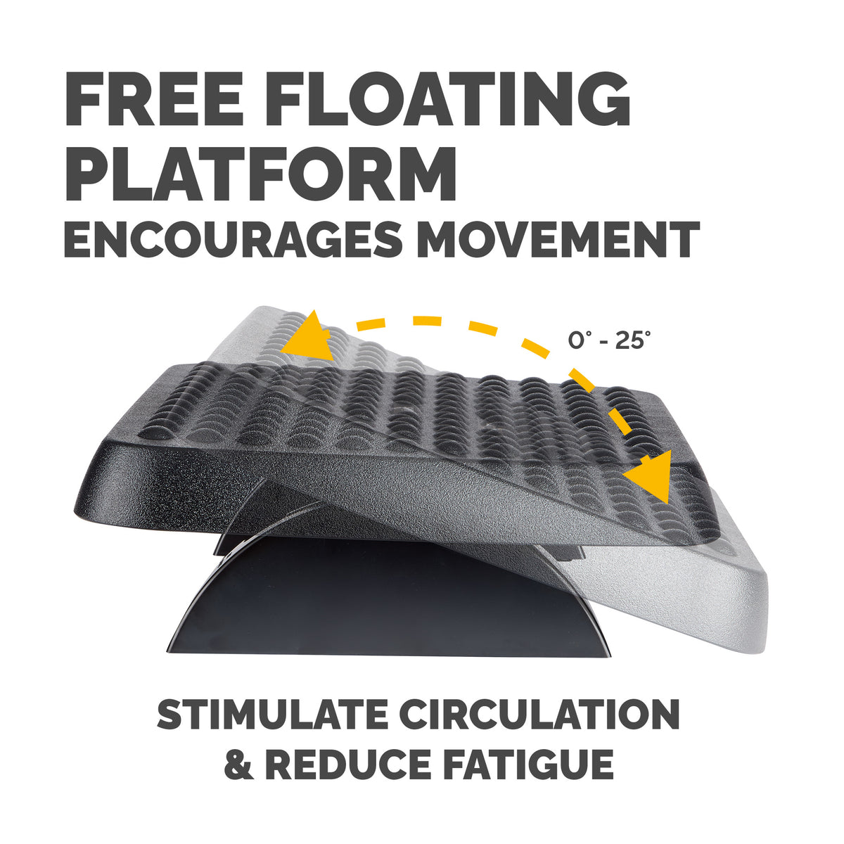 Fellowes Foot Rest Under Desk - Standard Foot Support Ergonomic Foot Rest with Textured, image 4