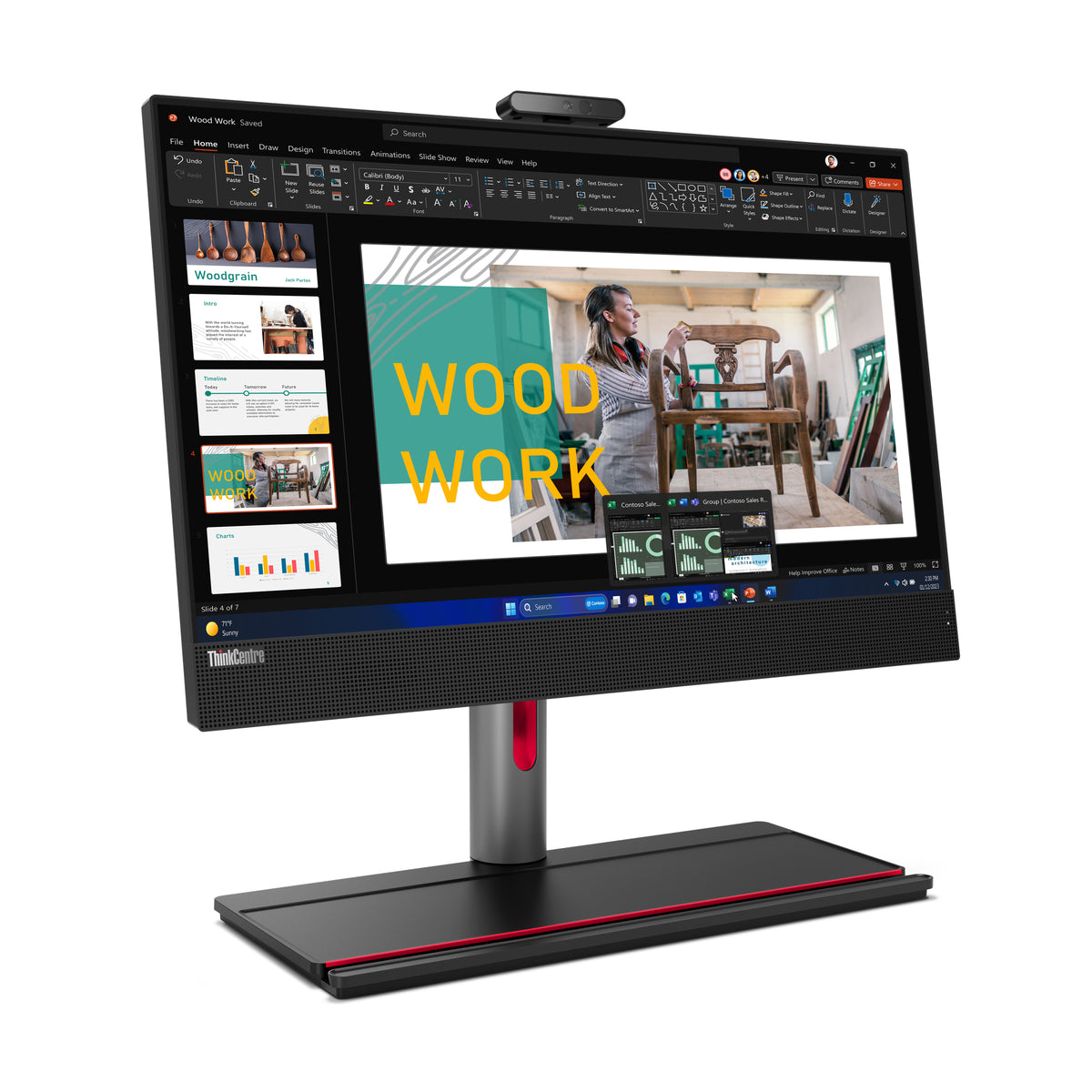 Lenovo ThinkCentre M90a Gen 5 23.8" All-in-One PC – Core i5-14500, 16GB, 512GB SSD, image 3
